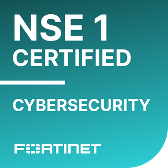 Fortinet NSE 1 certification badge