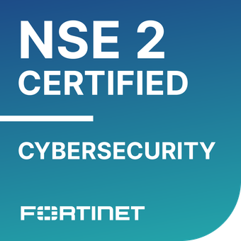 Fortinet NSE 2 certification badge